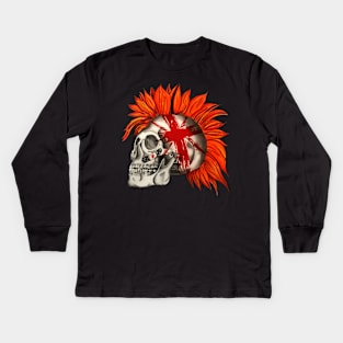 Punk Rock Skull Kids Long Sleeve T-Shirt